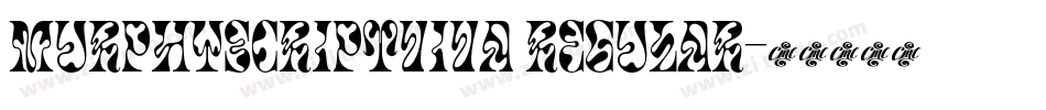 MurphyScriptViva Regular字体转换